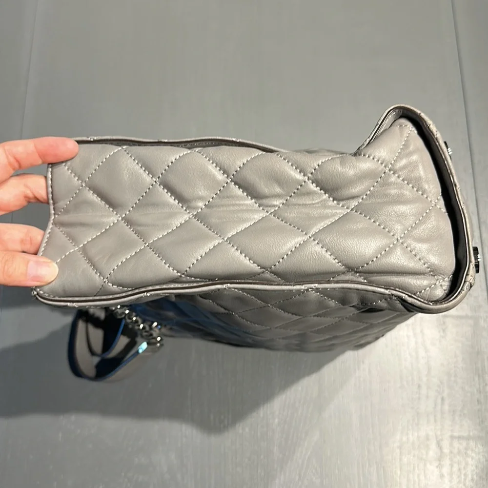 Michael Kors Grey Quilted Handbag - Picture 3 of 12